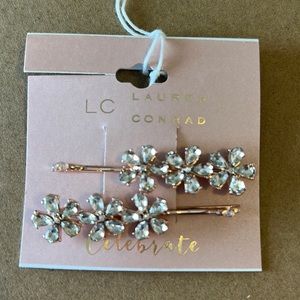 Rhinestone Barrettes and Pearl hair pins
